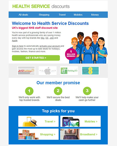 Welcome Email Non NHS